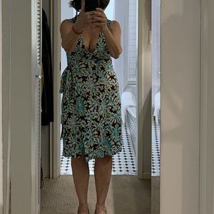 Diane von Furstenberg wrap dress, 100% silk, size 8